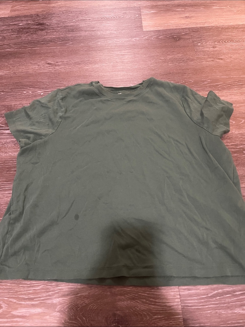 Men's Olive Green Short Sleeve Crewneck Tee
